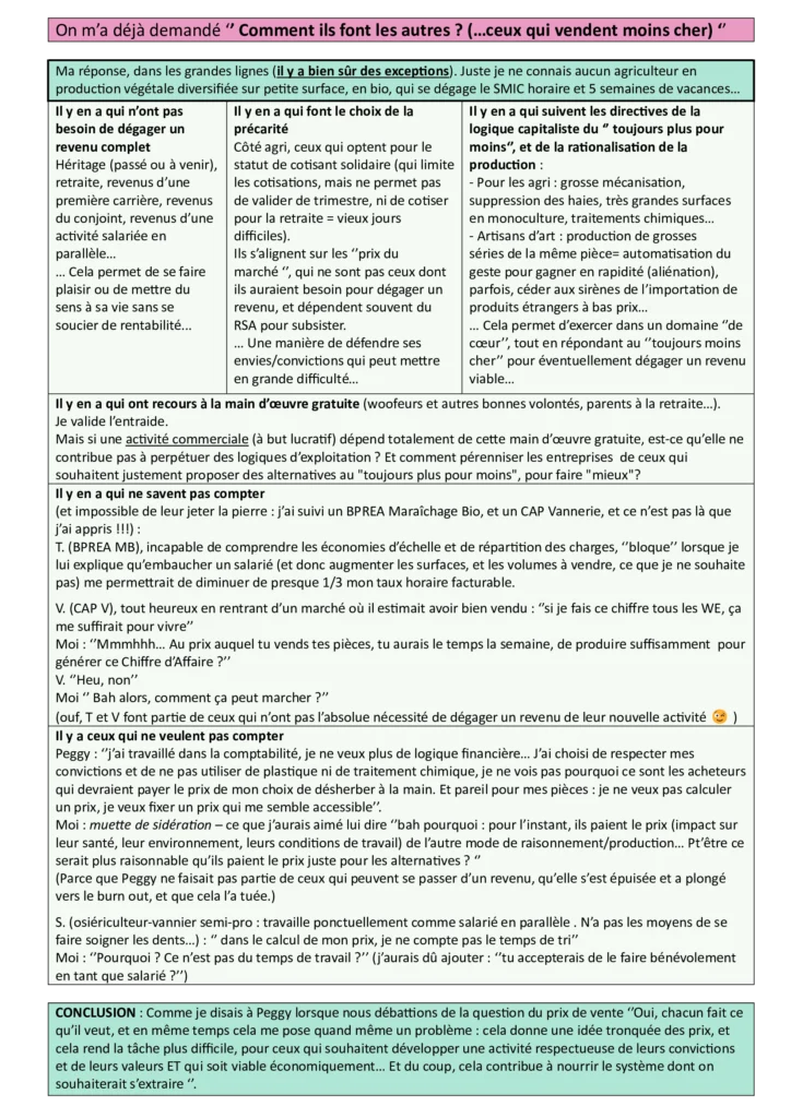 Réponse à la question "comment ils font ceux qui vendent moins cher?"